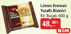 ETİ BURÇAK LİMON KREMALI YULAFLI BİSKÜVİ 400 G